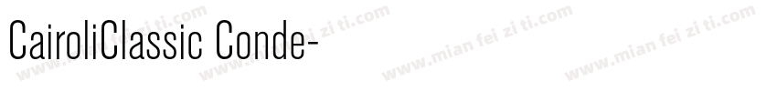 CairoliClassic Conde字体转换